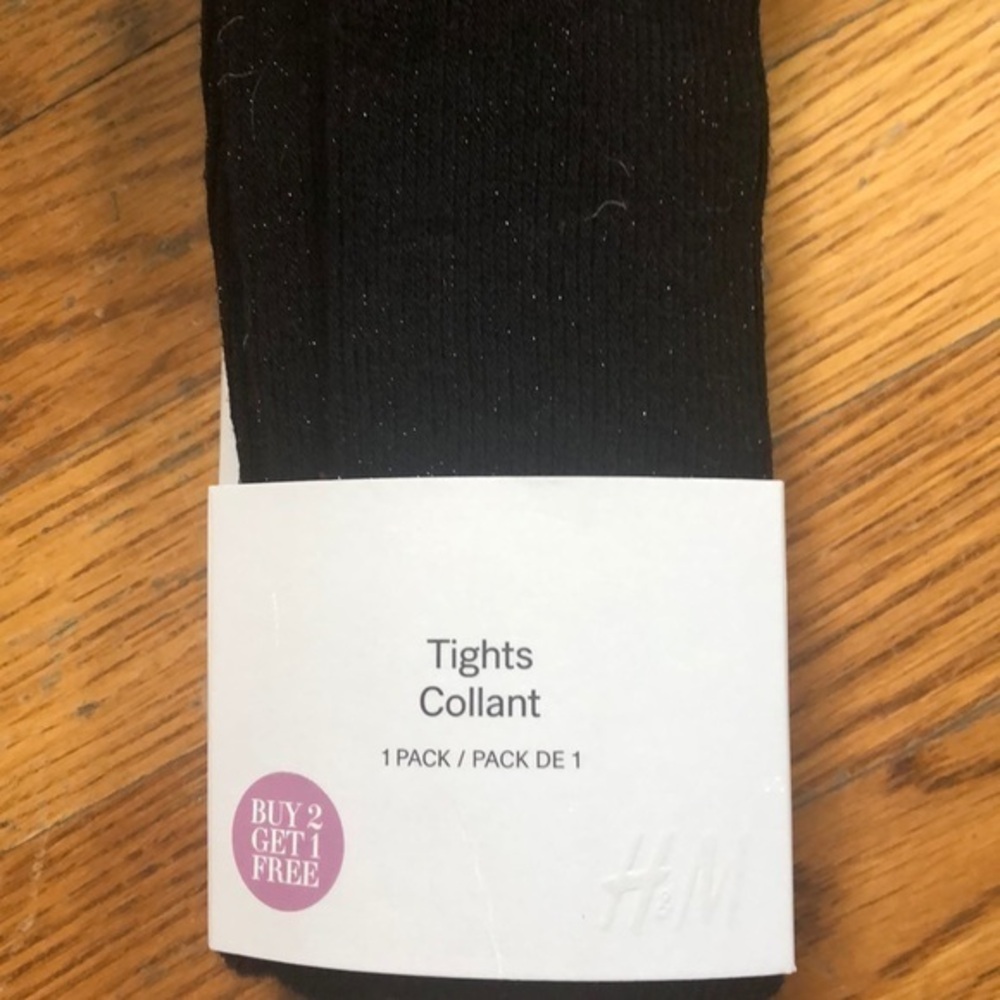 NEW H&M Black Tights size XS